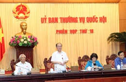 Khai mạc Phiên họp thứ 18 Ủy ban Thường vụ Quốc hội Khóa XIII 